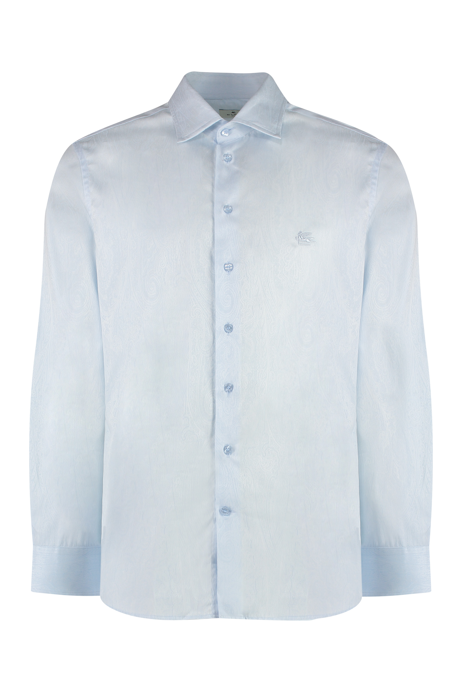 Button-down collar cotton shirt