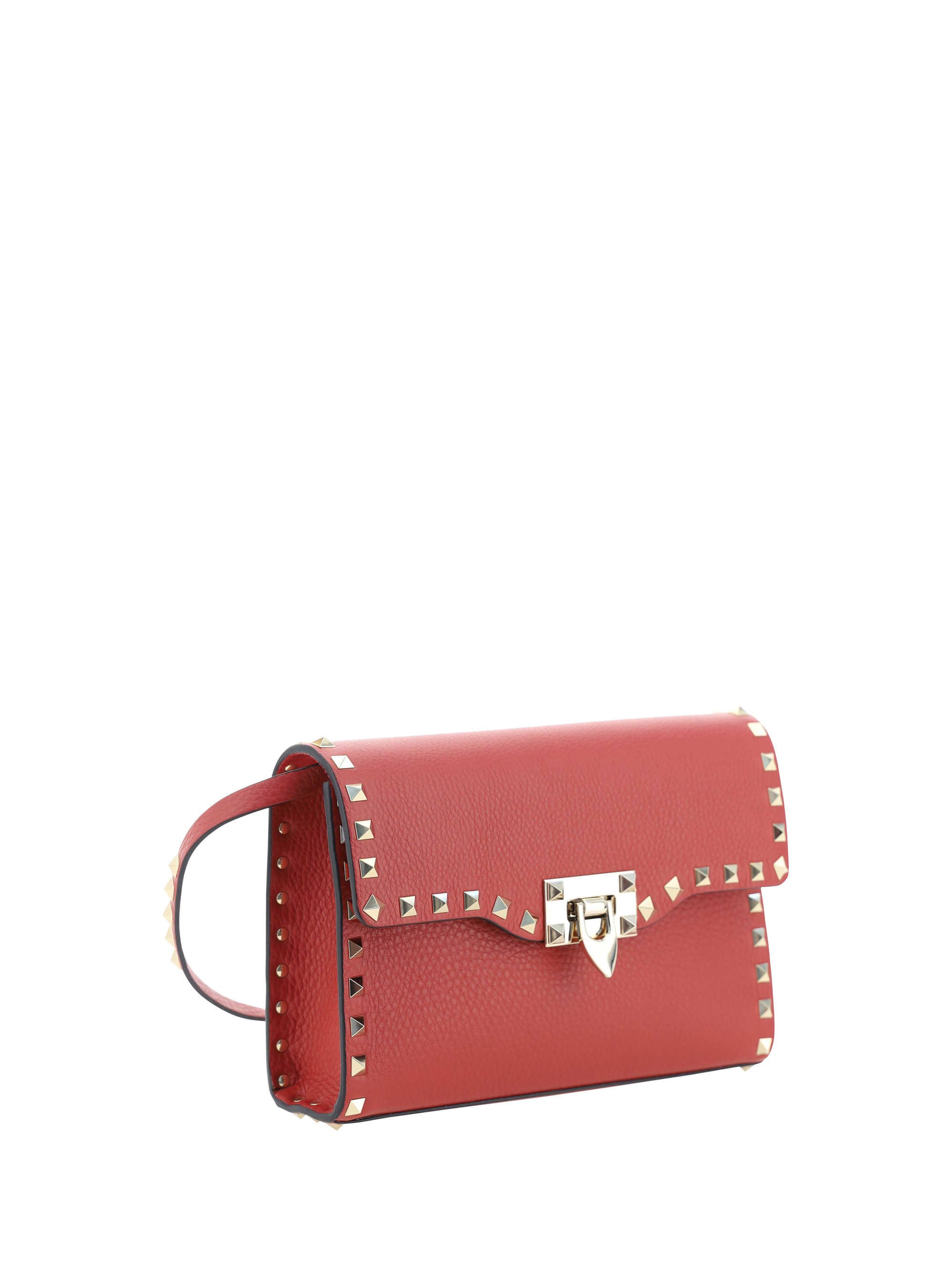Small Rockstud grained calfskin Shoulder Bag