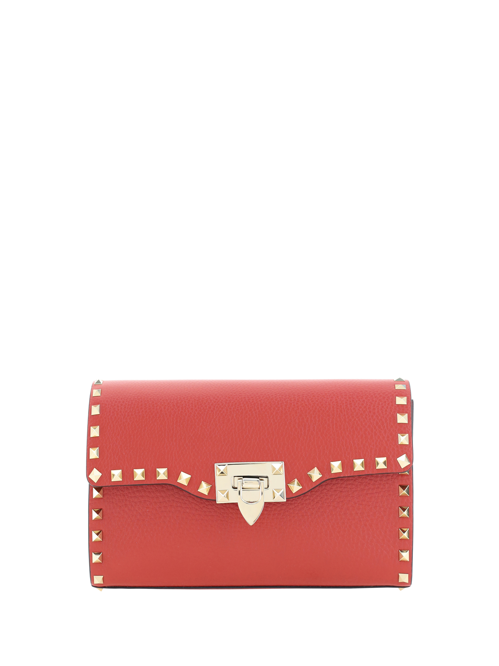Small Rockstud grained calfskin Shoulder Bag