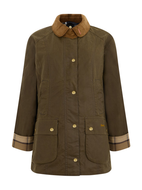 Jacket with contrasting collar