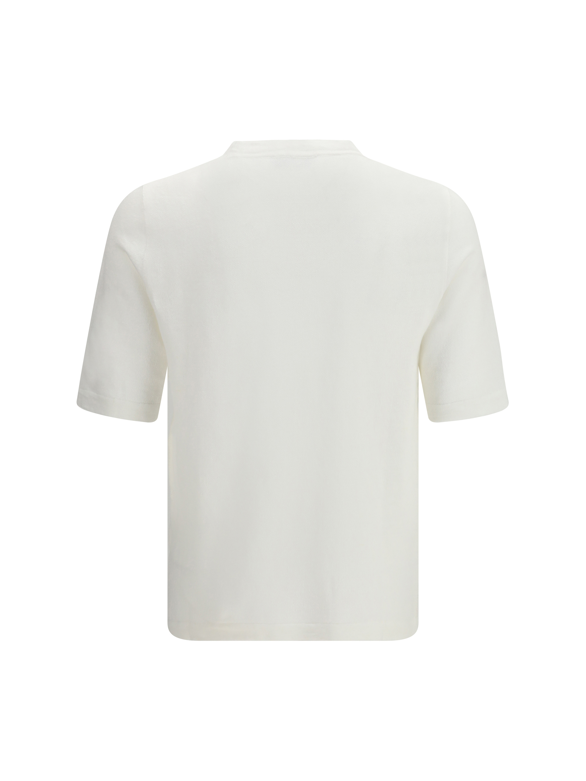 Linen and cotton knit T-shirt