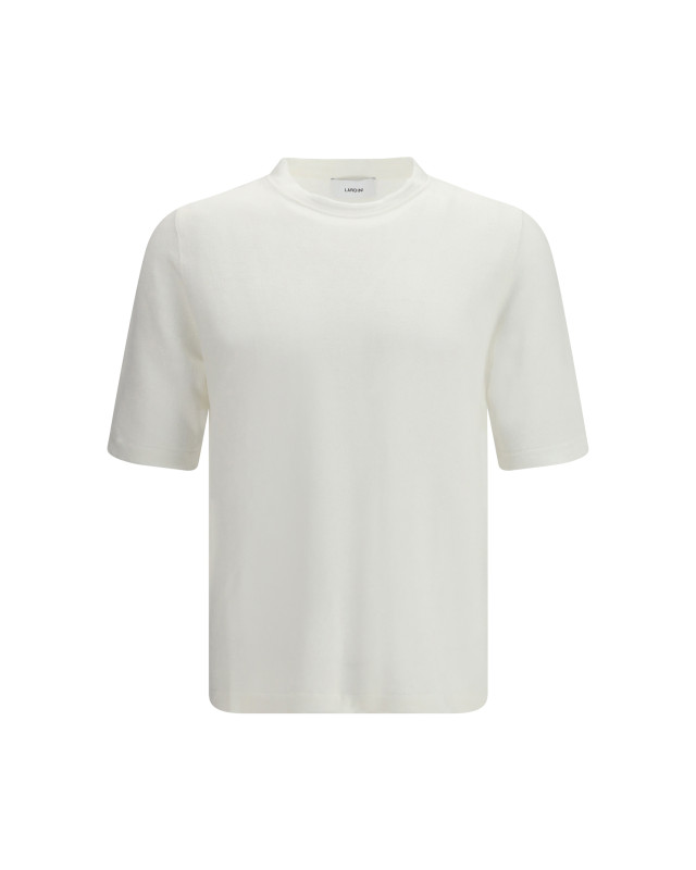 Linen and cotton knit T-shirt