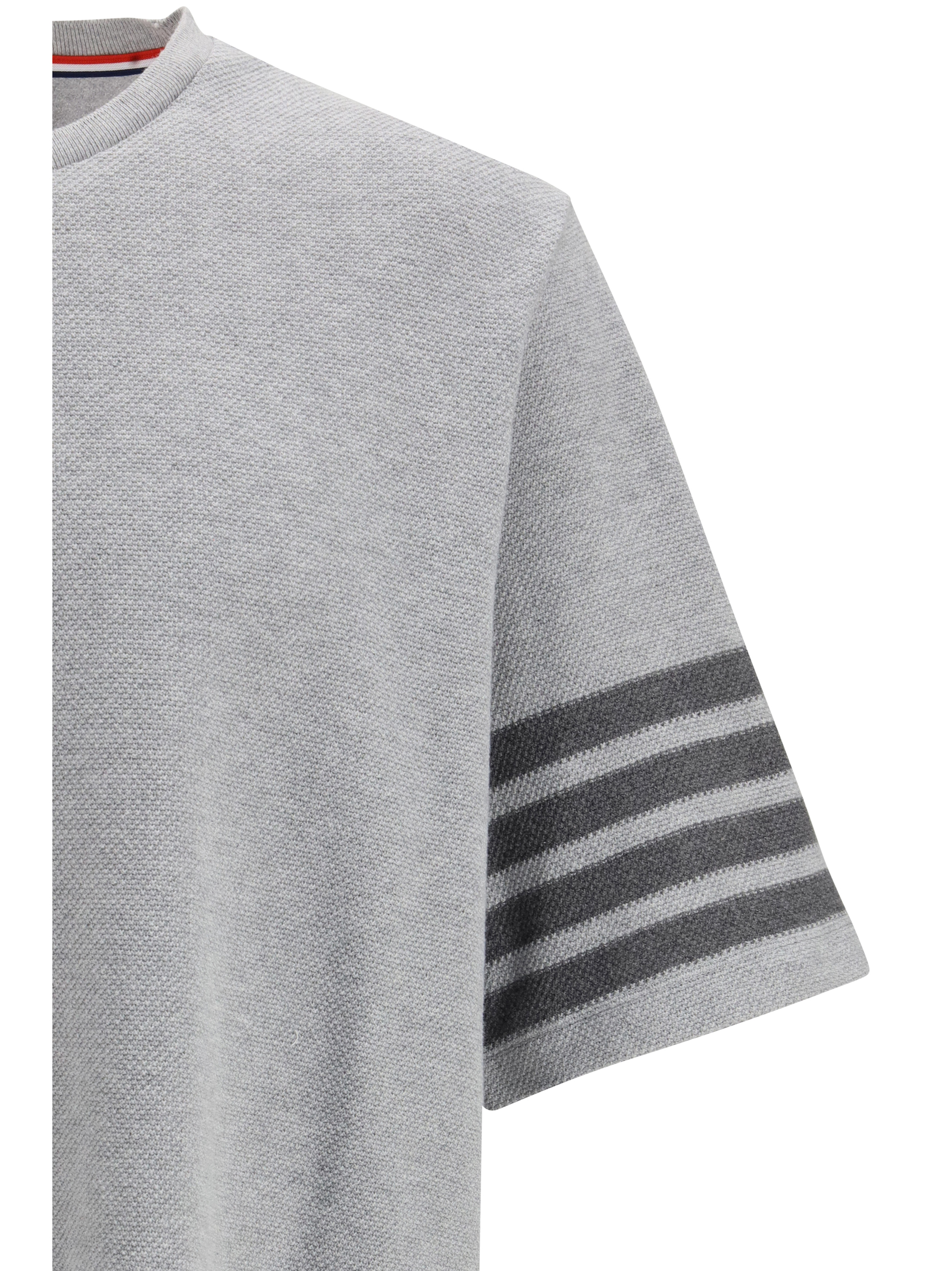Textured cotton piqué T-shirt