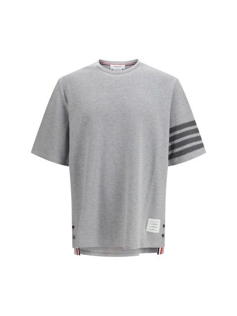 Textured cotton piqué T-shirt