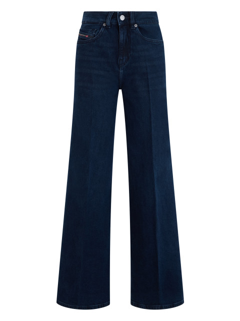 Denim cotton wide leg jeans