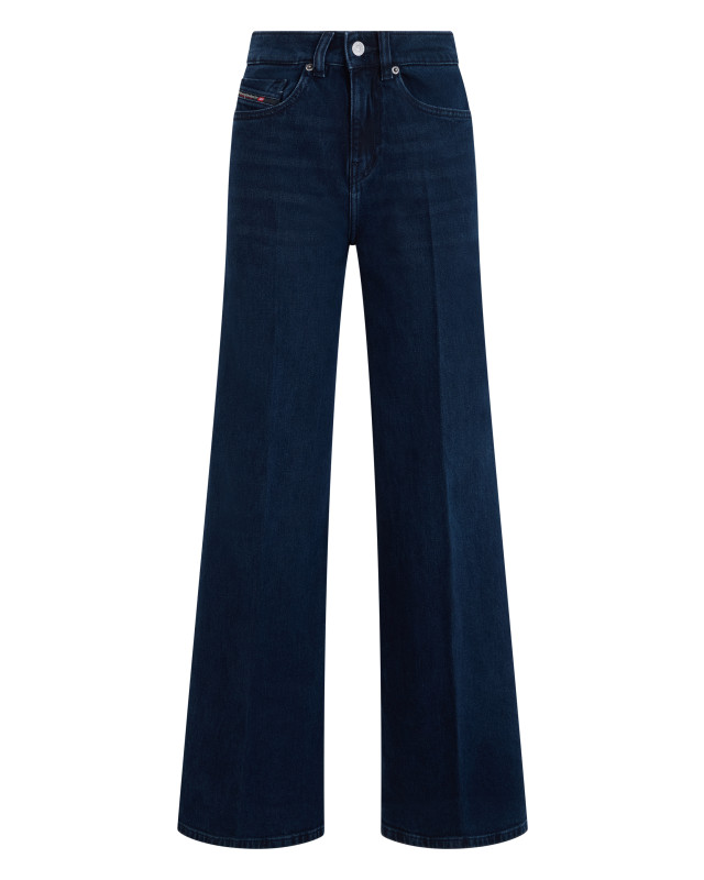Denim cotton wide leg jeans