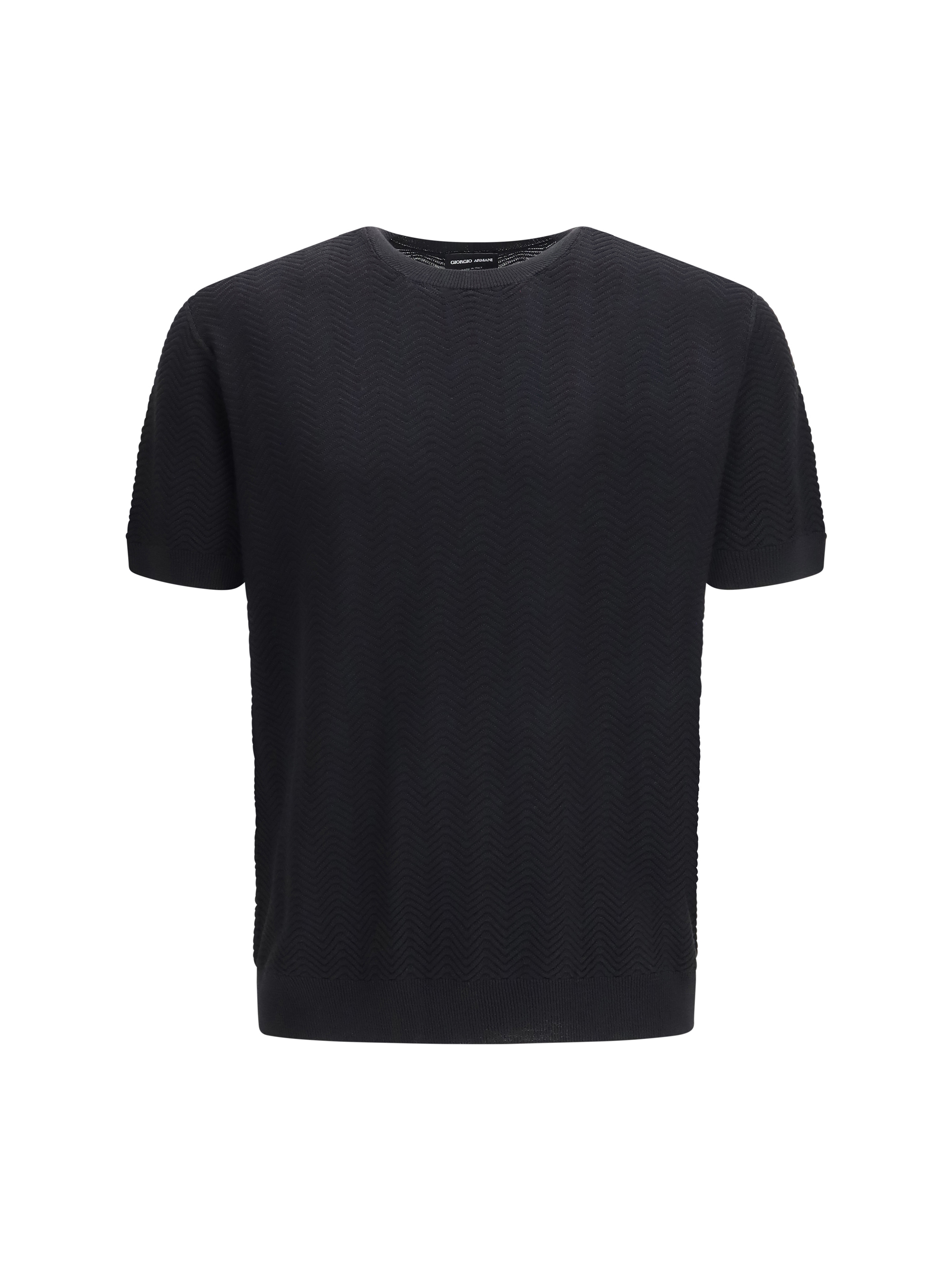 Short-sleeved cotton and silk Sweater