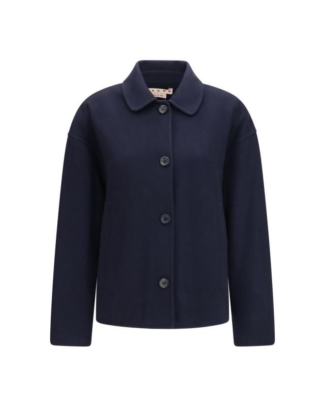 Wool Jacket with logo embroidery
