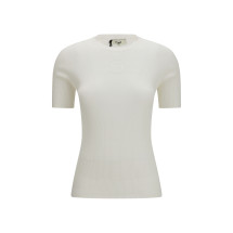 Short-sleeve cotton Sweater