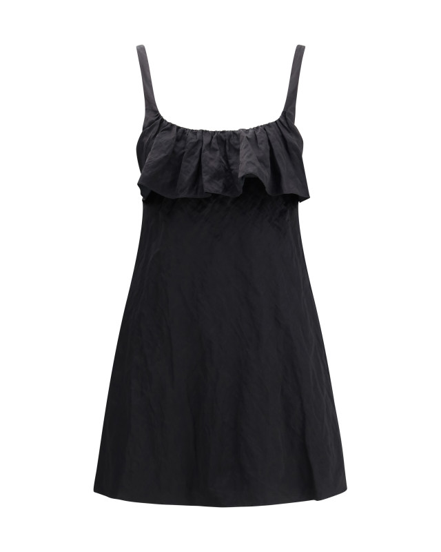 Mini Dress in washed technical satin