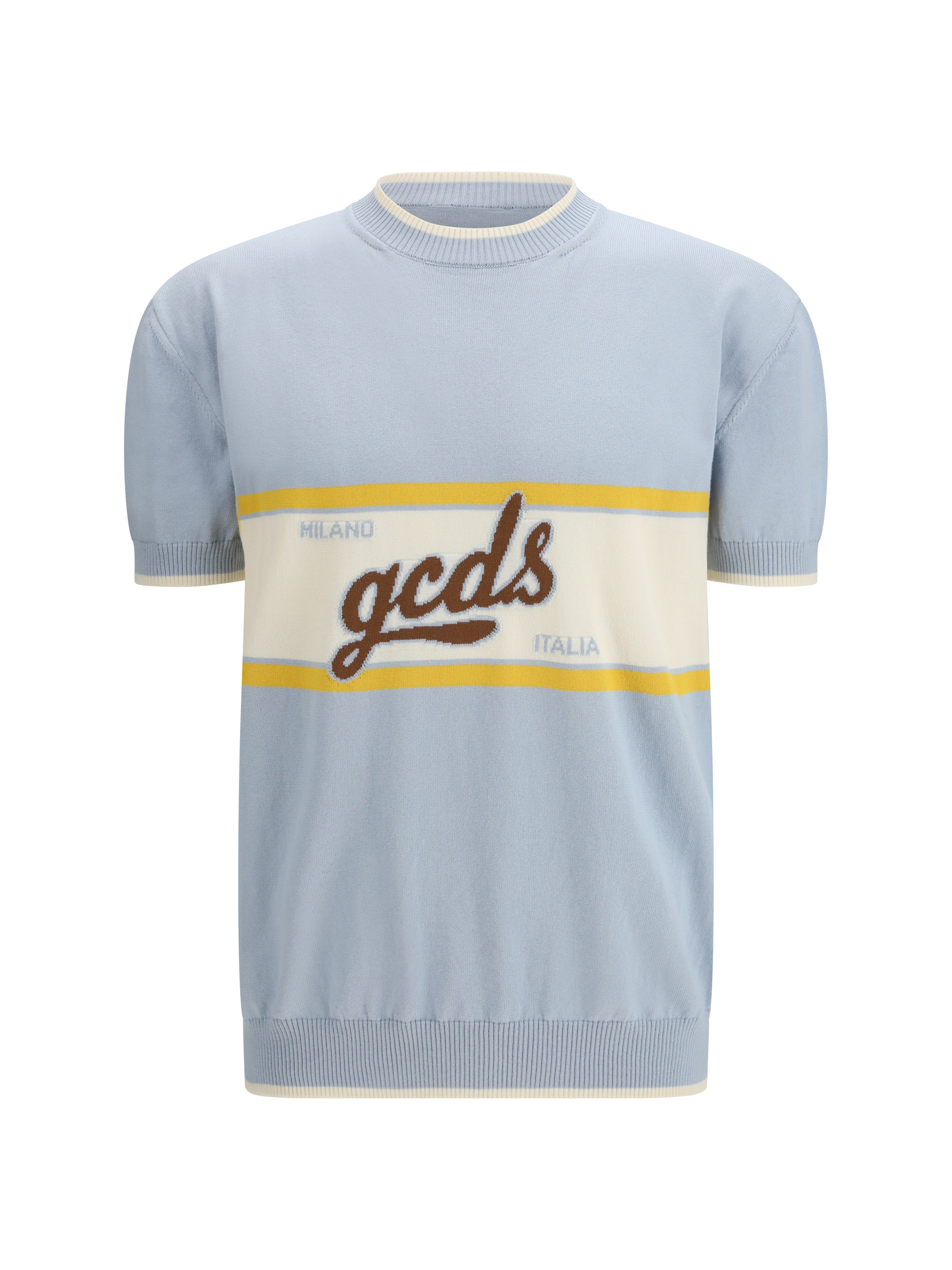 Logo script crewneck with short sleeves