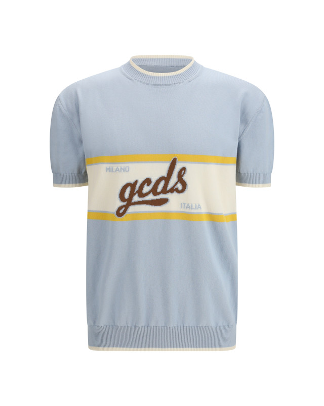 Logo script crewneck with short sleeves