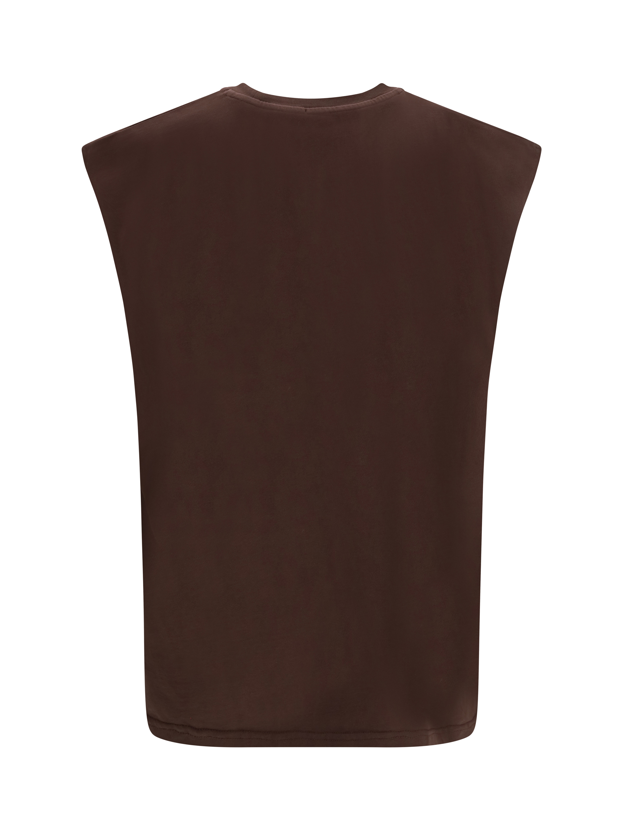History Sleeveless T-Shirt in cotton with all-over “History” print