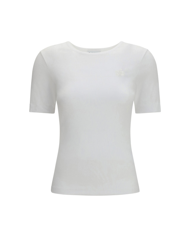 Ribbed cotton T-shirt