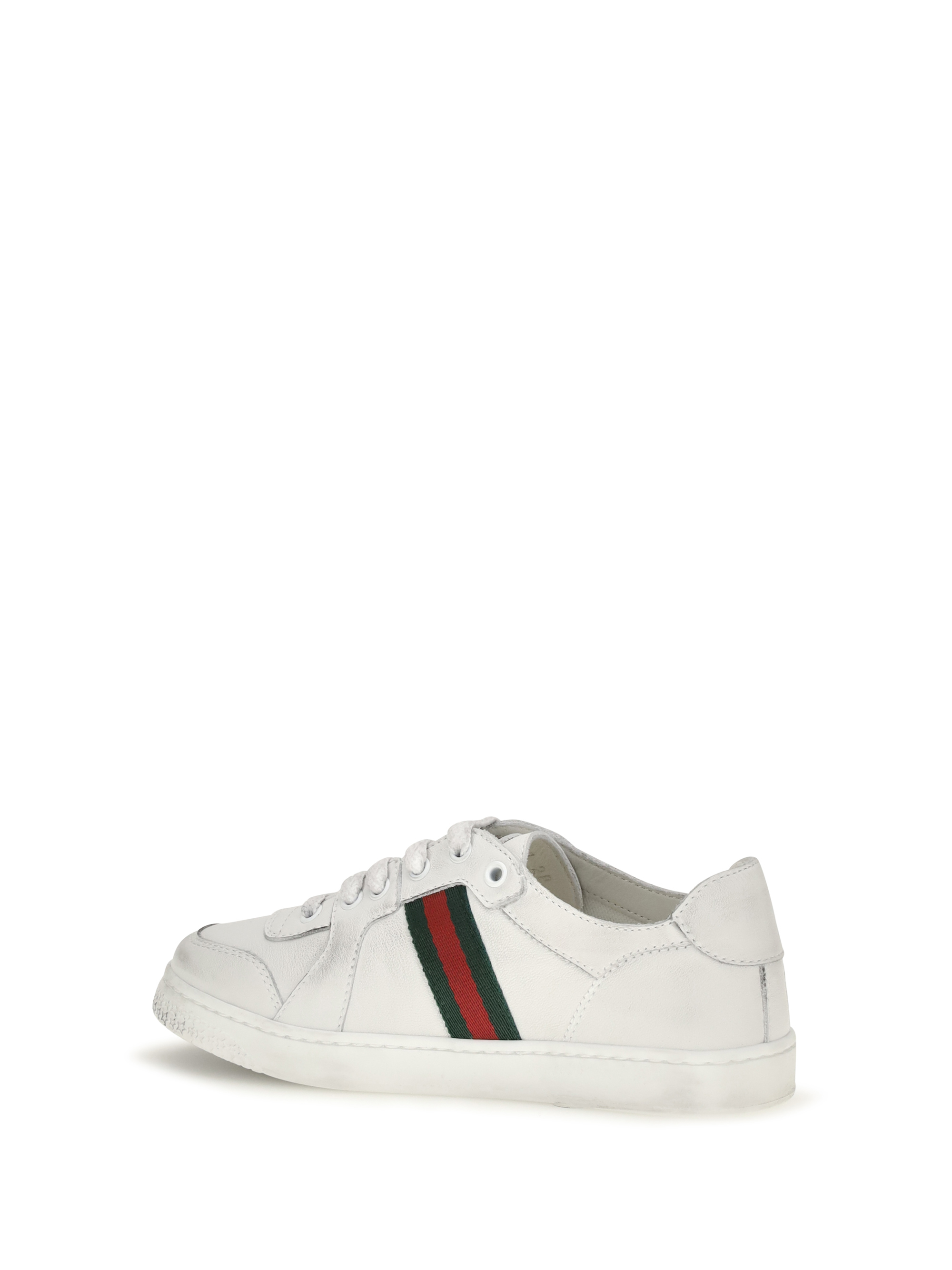 Leather Sneakers with Web detail for Boy