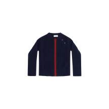 Web stripe wool Sweater for Boy