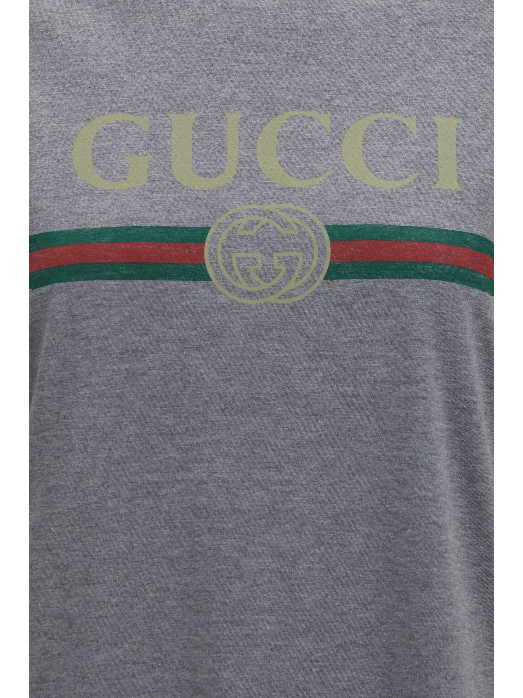 Cotton and silk jersey printed T-shirt