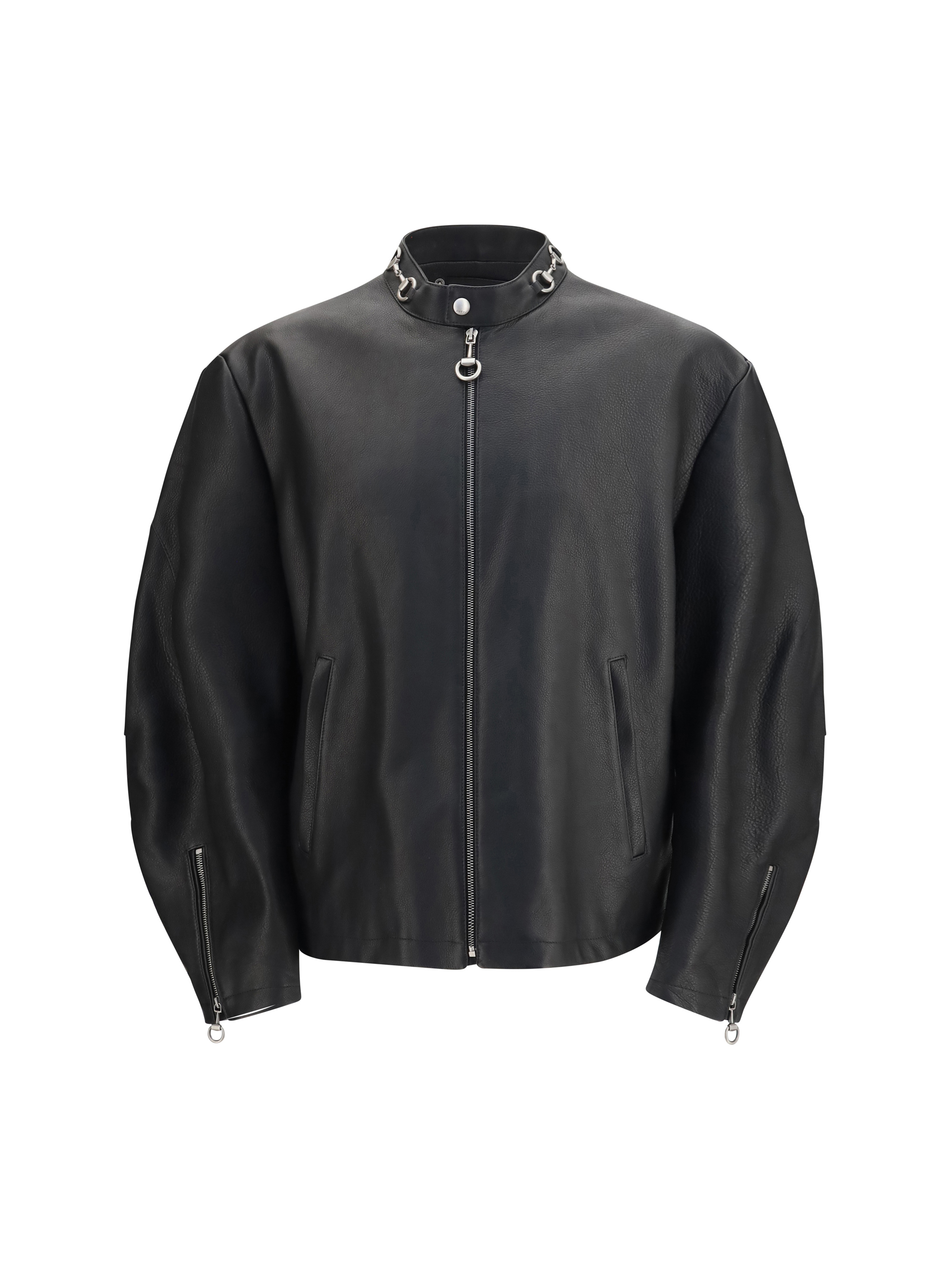 Horsebit leather Biker Jacket