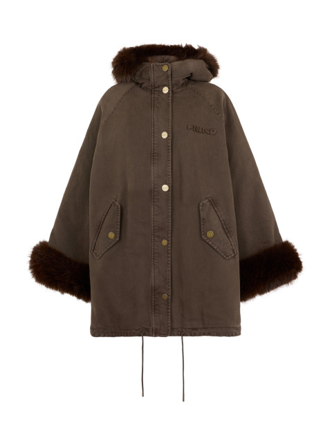 Hooded jacket and fur