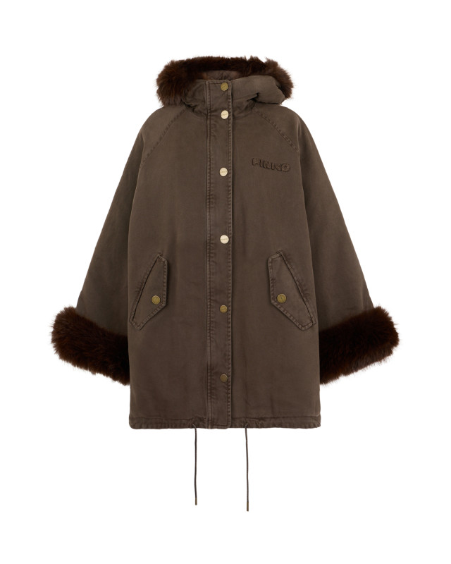 Hooded jacket and fur