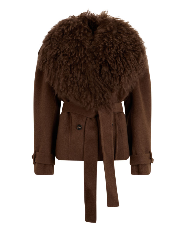 Faux fur jacket