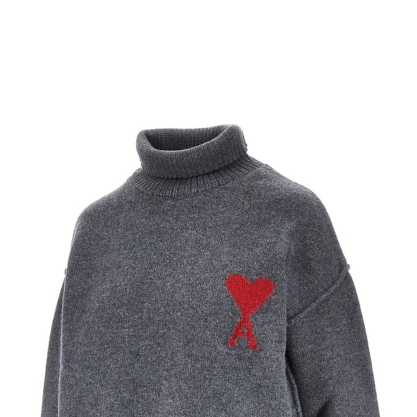 [AMI] Knitwear FW26 UKS839018084-084