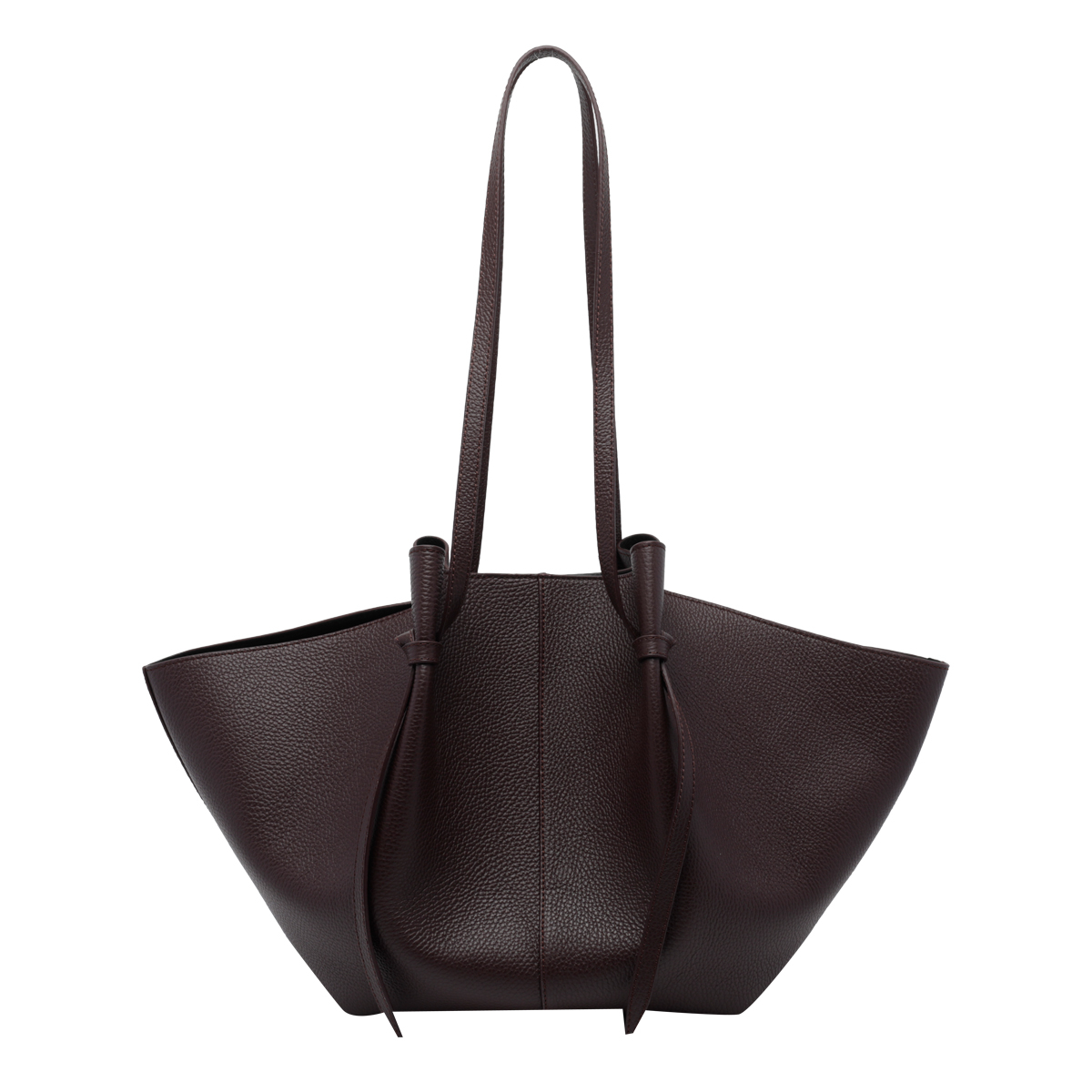 [YUZEFI] Shoulder bag FW26 LARGE MOCHIPEBBLE GRAIN LEATHERL078