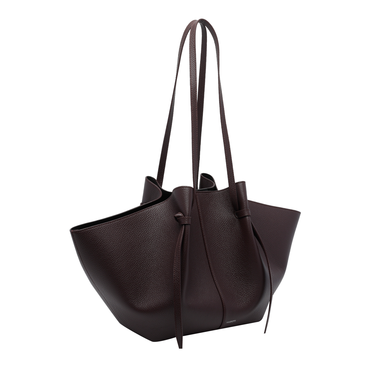 [YUZEFI] Shoulder bag FW26 LARGE MOCHIPEBBLE GRAIN LEATHERL078