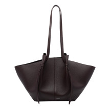 [YUZEFI] Shoulder bag FW26 LARGE MOCHIPEBBLE GRAIN LEATHERL078