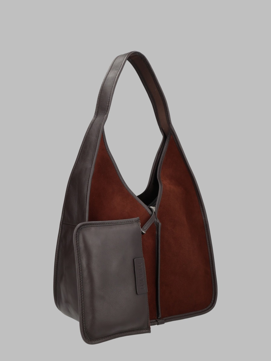[HEREU] Shoulder bag FW26 CAHOSUWBA26.002.3_DARKBROWN