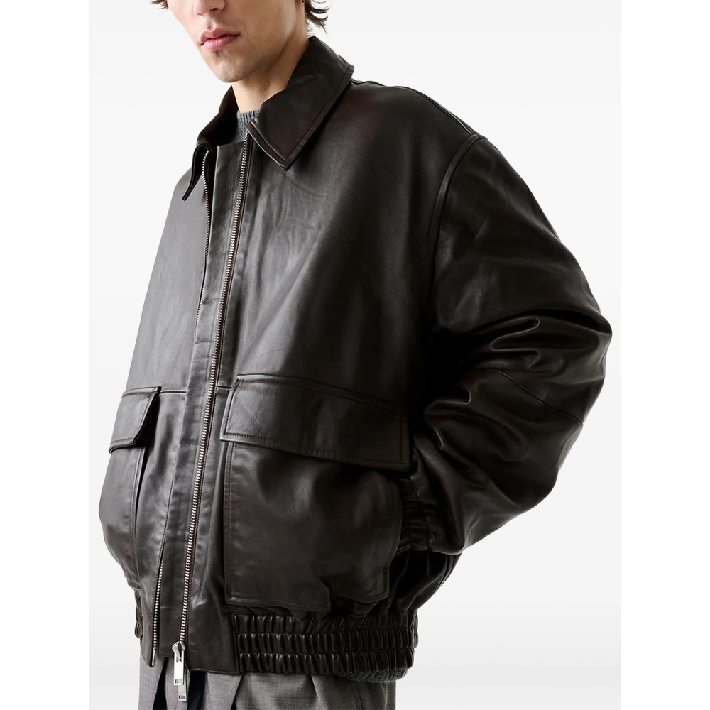 [Studio Nicholson] Leather Jacket FW26 SNM-1115 PISTON BROWN