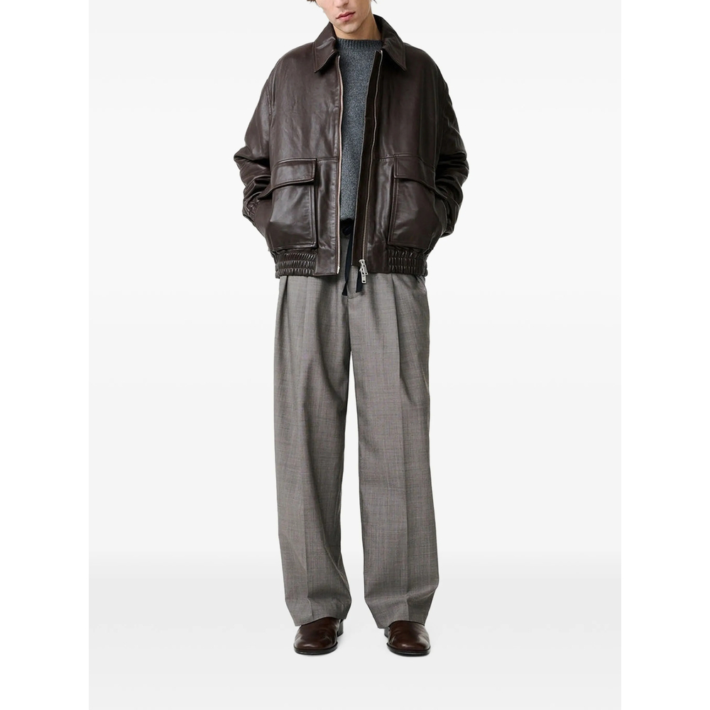 [Studio Nicholson] Leather Jacket FW26 SNM-1115 PISTON BROWN