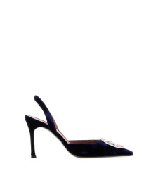 [Amina Muaddi] Pumps FW26 CAMELIASLING90 MIDNIGHTBLUE