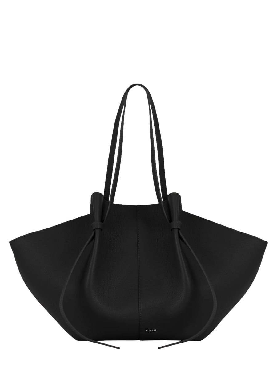 [YUZEFI] Shoulder bag FW26 MOCHI-PEBBLE-GRAIN-LEATHER_BLACK