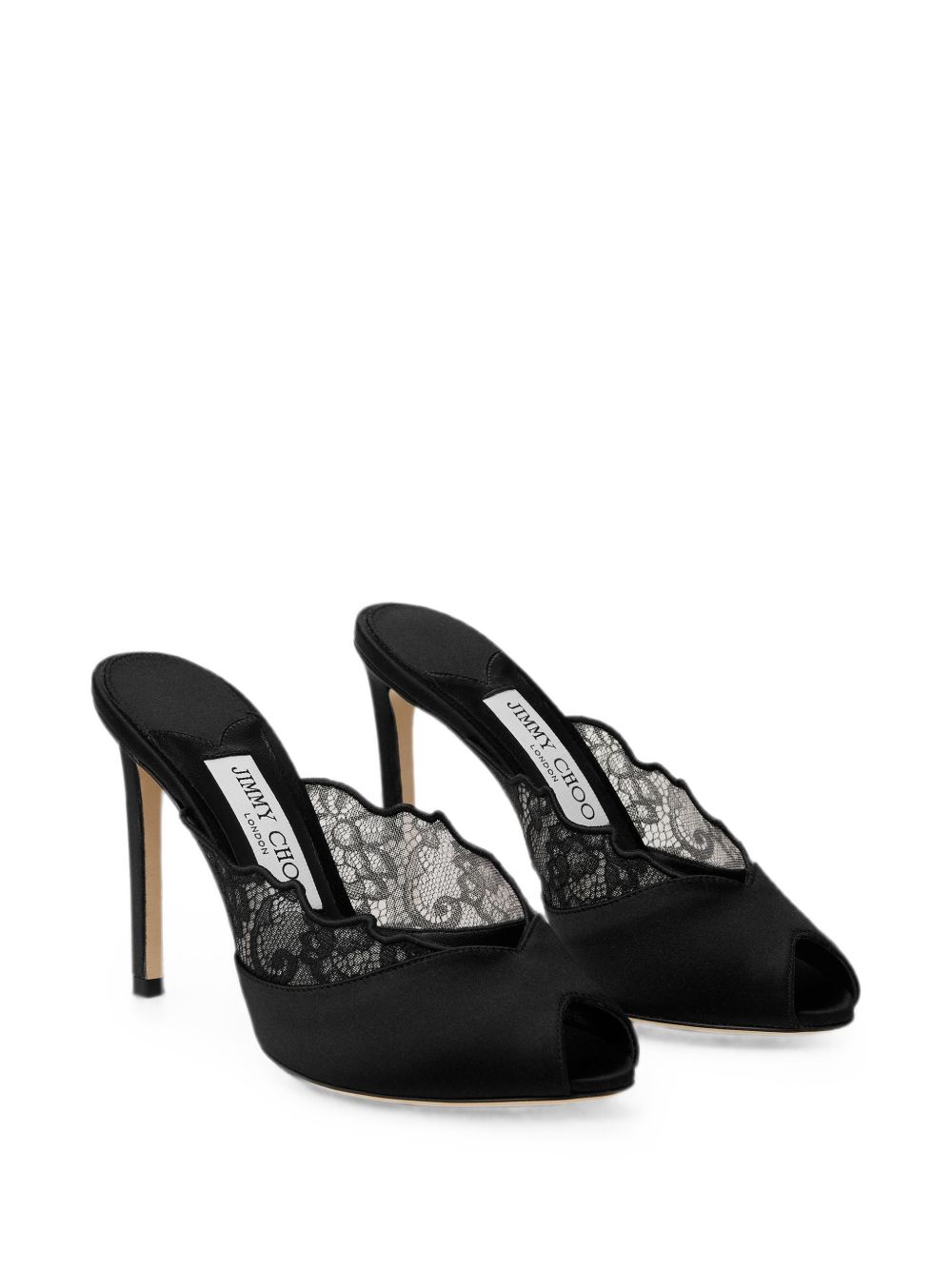 JIMMY CHOO BRIGITTEMULE100 WANBLACK/BLACK