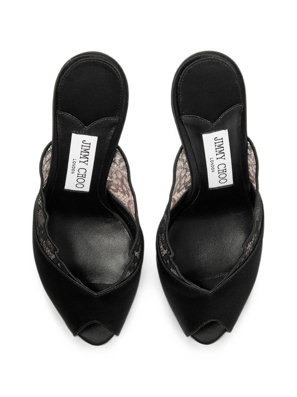 JIMMY CHOO BRIGITTEMULE100 WANBLACK/BLACK