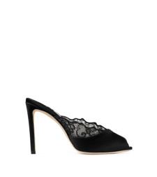 JIMMY CHOO BRIGITTEMULE100 WANBLACK/BLACK