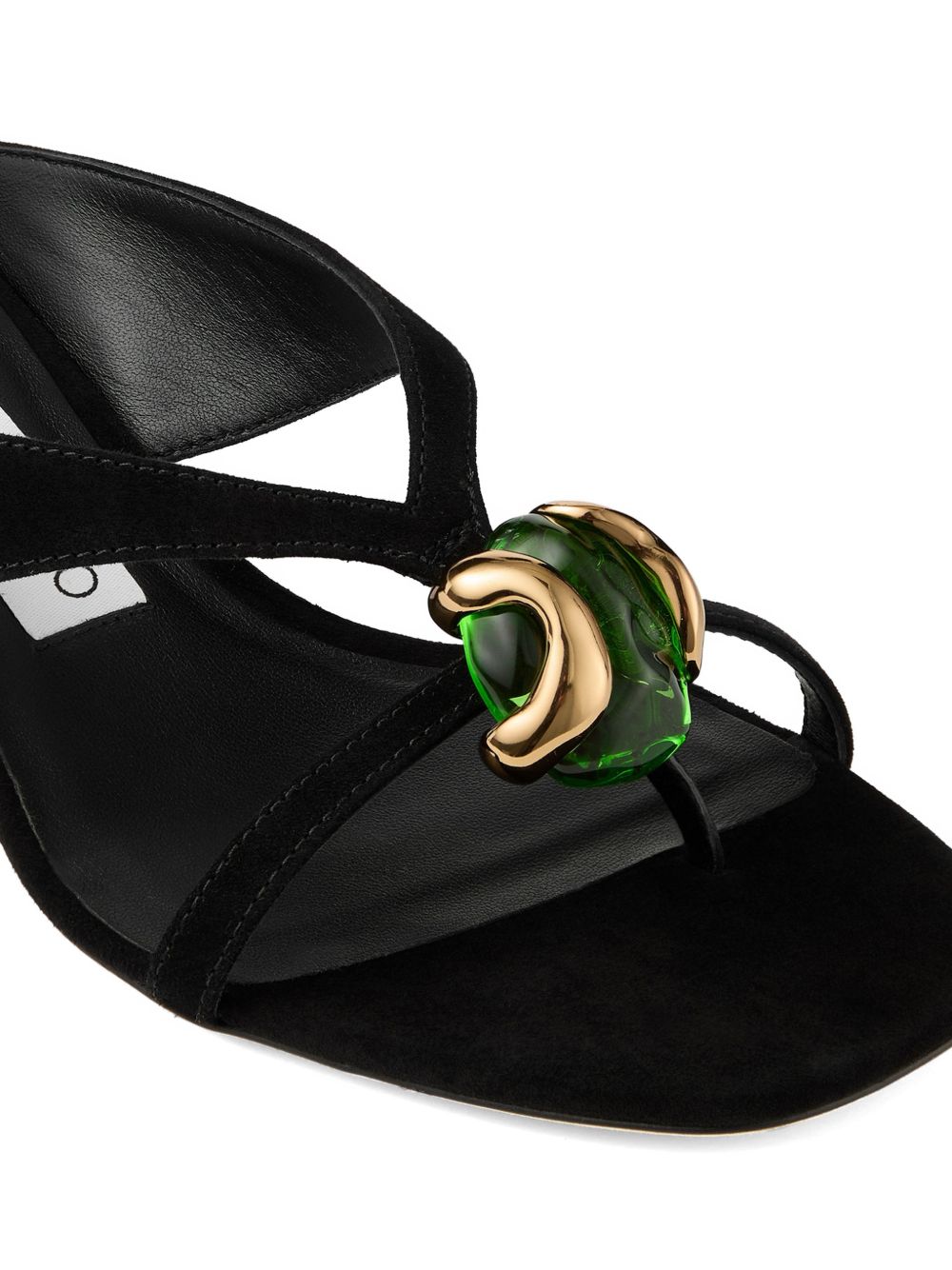 JIMMY CHOO EMERI/STONE35 BSBBLACK/CLOVER