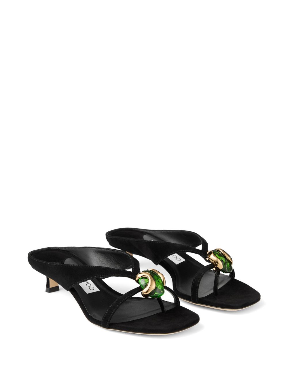 JIMMY CHOO EMERI/STONE35 BSBBLACK/CLOVER