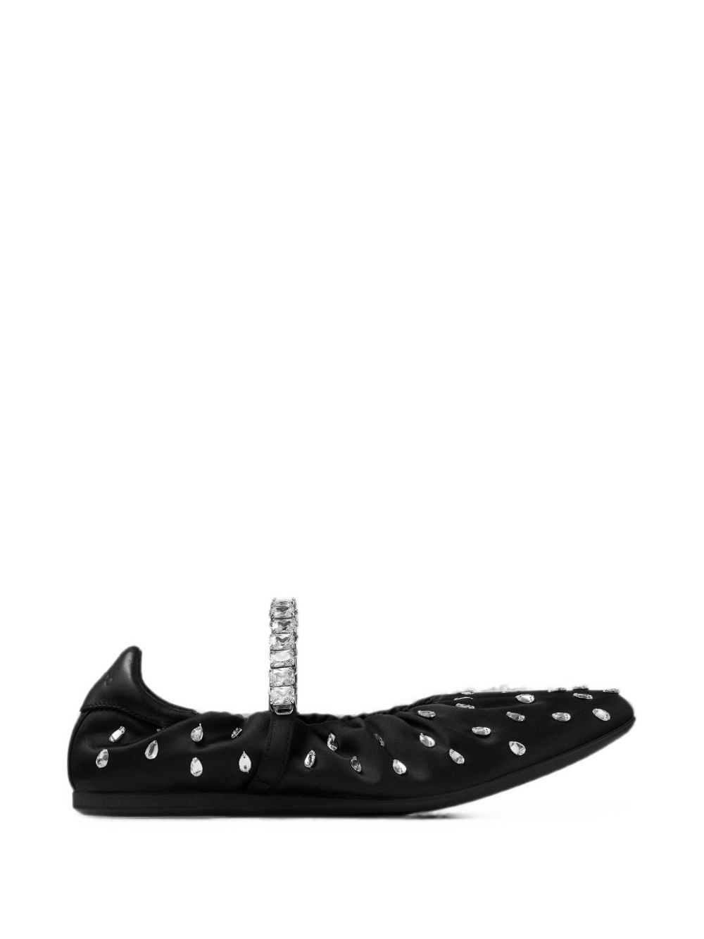 JIMMY CHOO JADEBALLERINA QEPBLACK/CRYSTAL