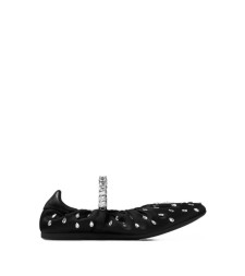 JIMMY CHOO JADEBALLERINA QEPBLACK/CRYSTAL