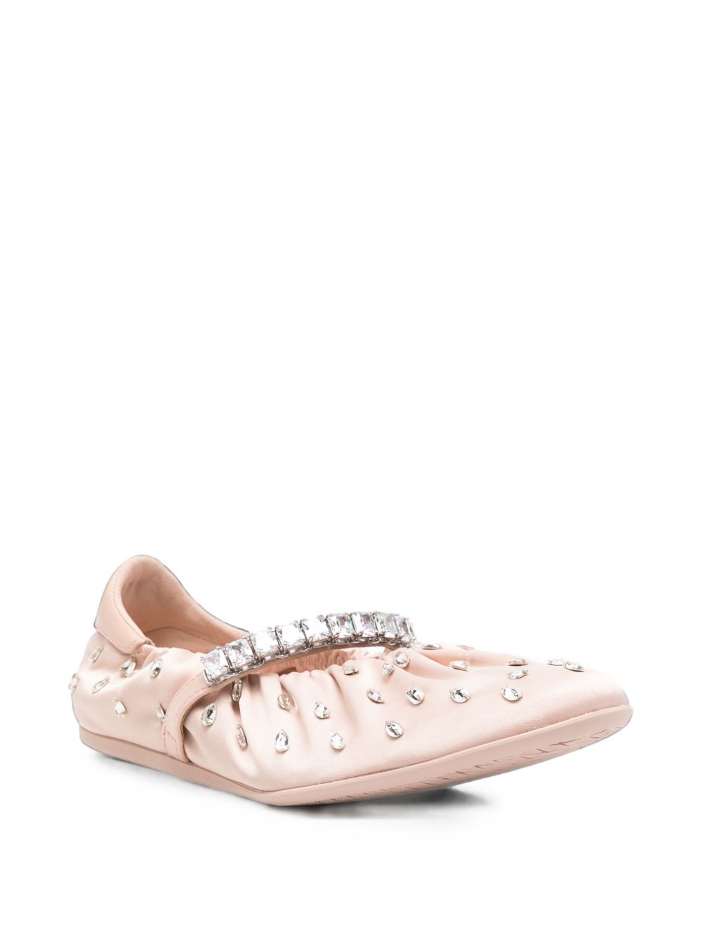 JIMMY CHOO JADEBALLERINA QEPMACARON/CRYSTAL