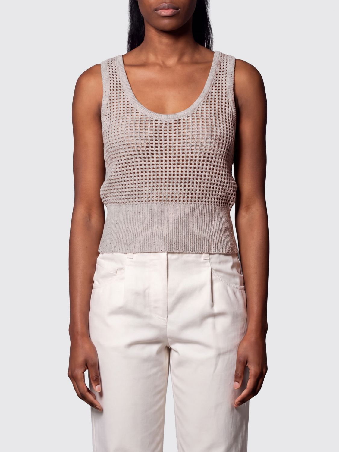 [Brunello Cucinelli] Tank top SS26 MDV762110 C069