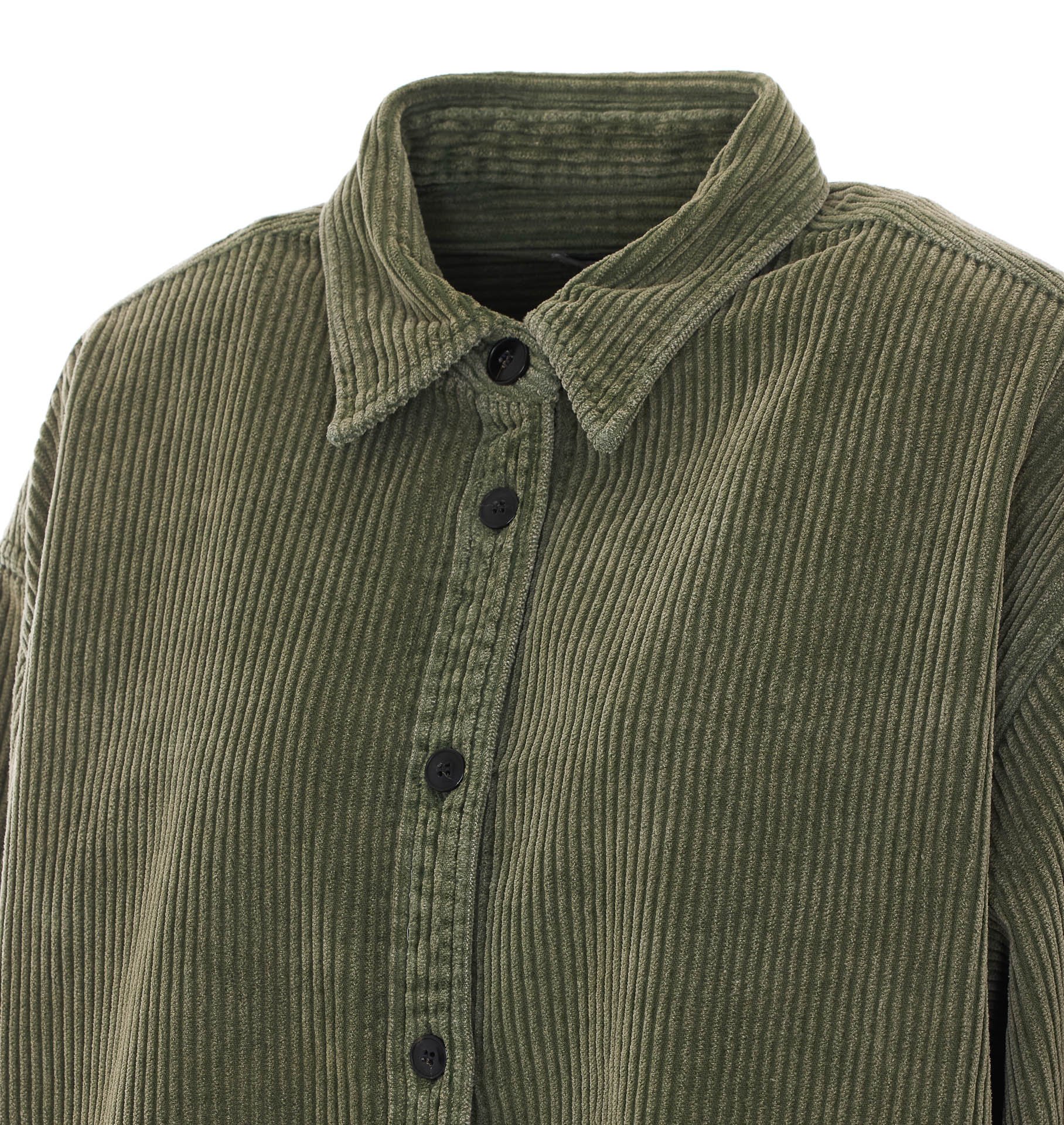 [TRUE AVENUE] Shirts Long Sleeve FW26 LUDOVICACORDUROYOLD GREEN