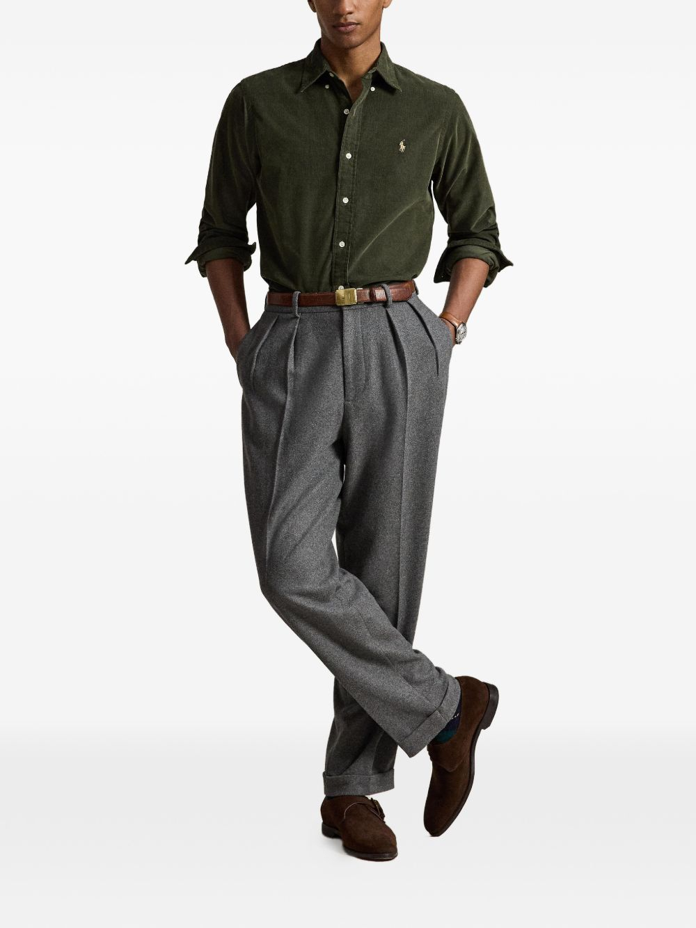 [Polo Ralph Lauren] Shirts Long Sleeve FW26 710853123 502