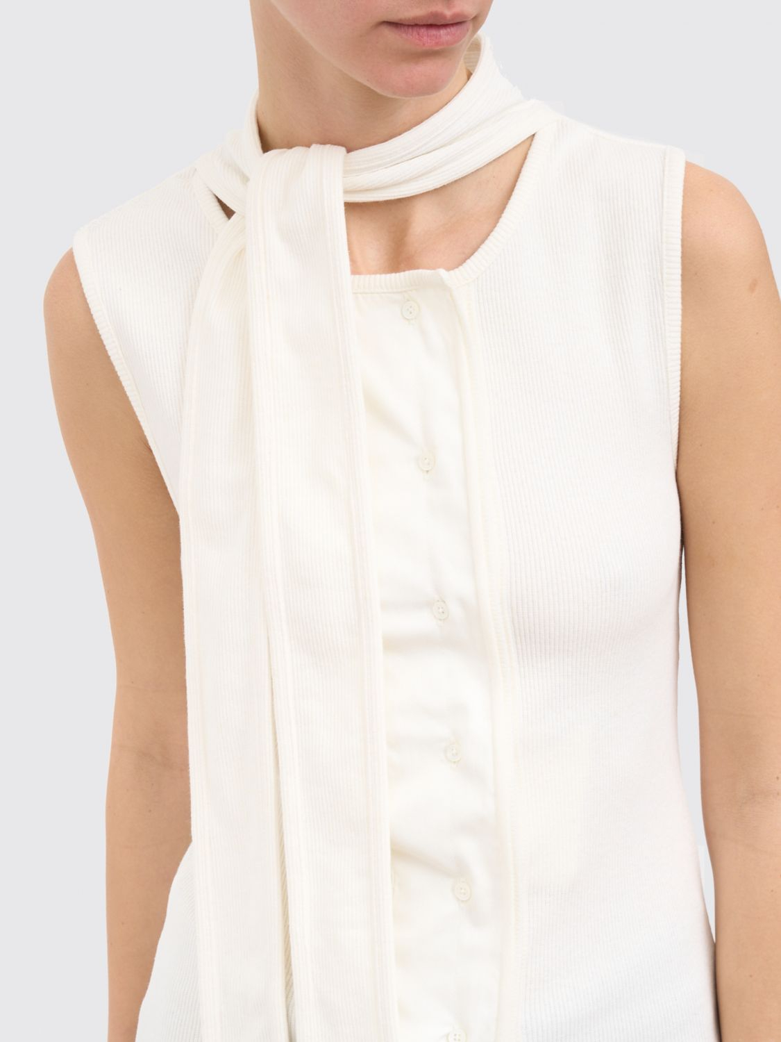 [LEMAIRE] Shirts Sleeveless SS26 TS0004LJ1030 WH086
