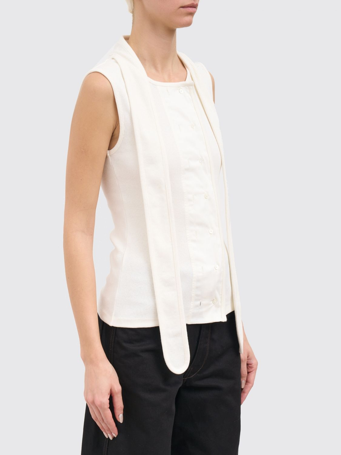 [LEMAIRE] Shirts Sleeveless SS26 TS0004LJ1030 WH086