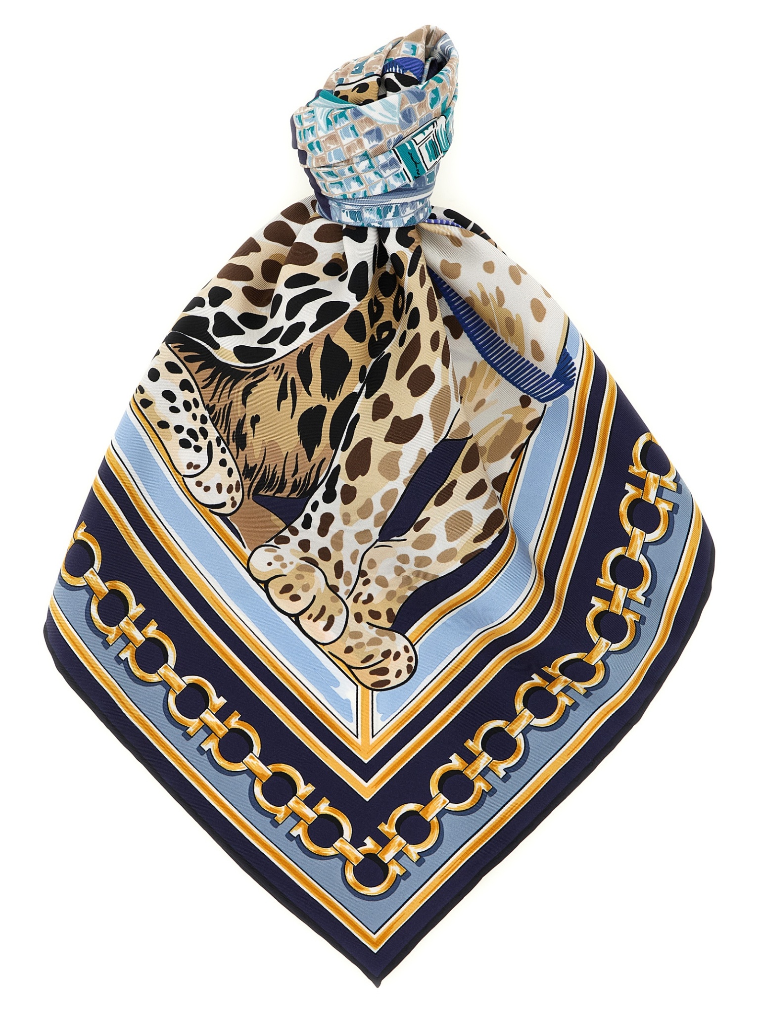 [Ferragamo] Scarf FW26 795094BLUE