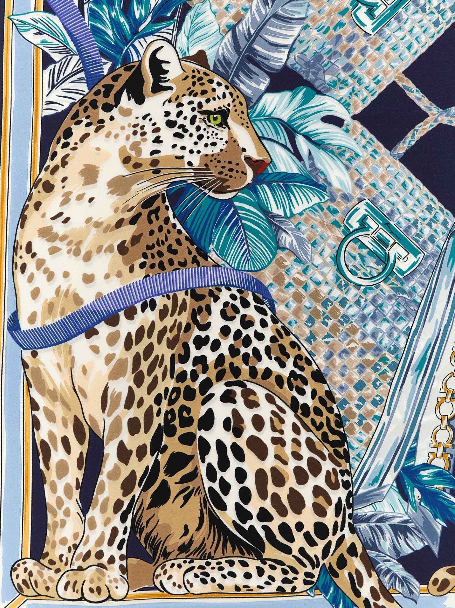 [Ferragamo] Scarf FW26 795094BLUE