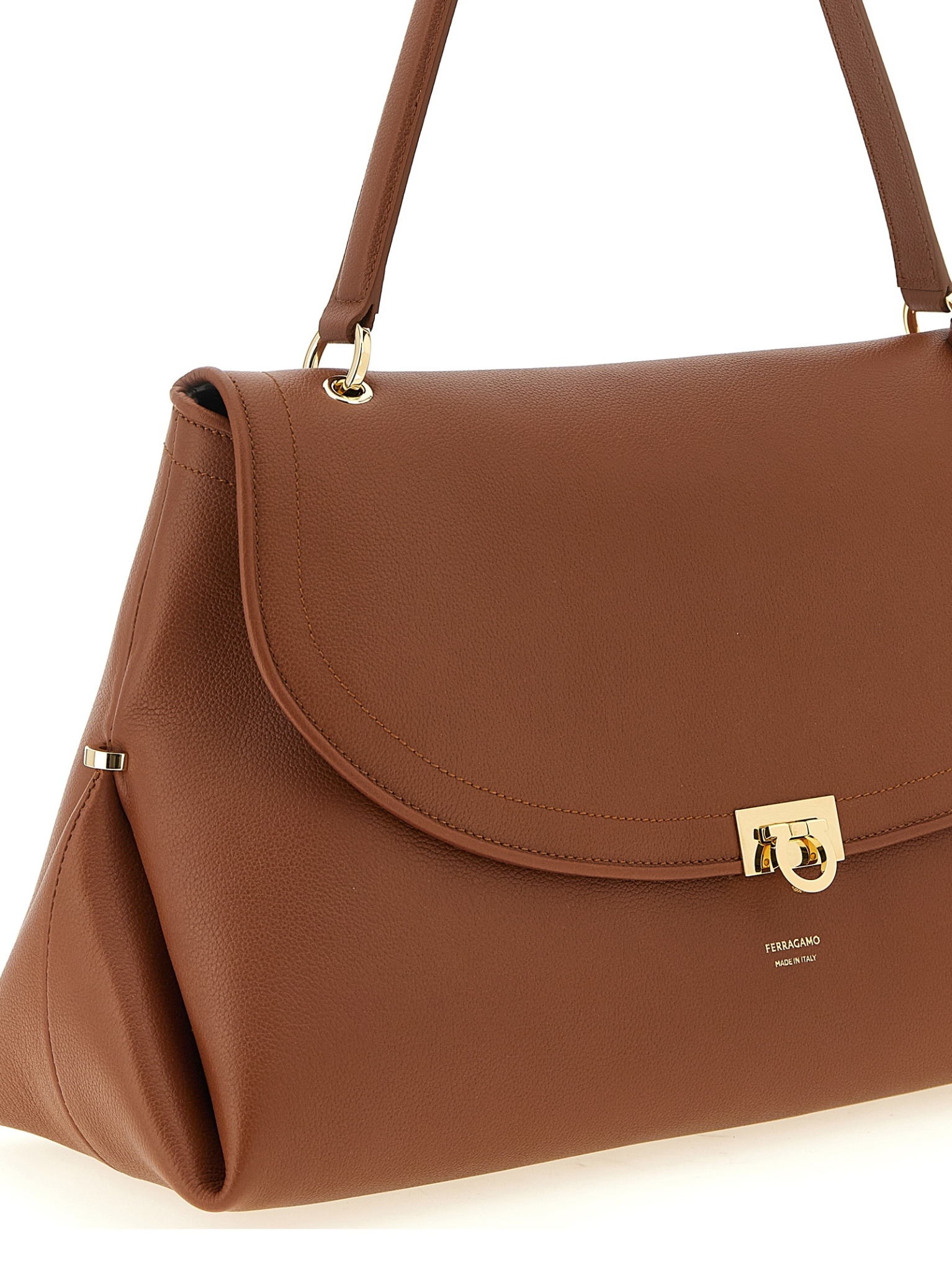 [Ferragamo] Shoulder bag FW26 796251NEWCOGNAC